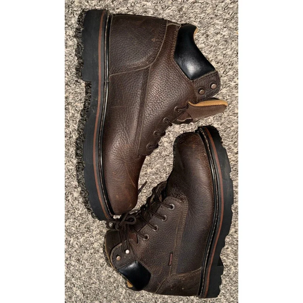 C.E. Schmidt Boots Men 10.5M Workwear 6” Reinforced Lace CES001TS Brown Leather